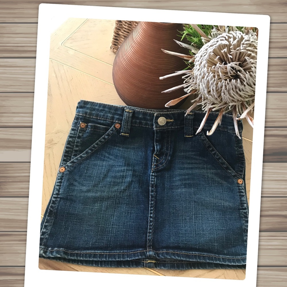 TRUE RELIGION Premium Denim Mini Skirt!